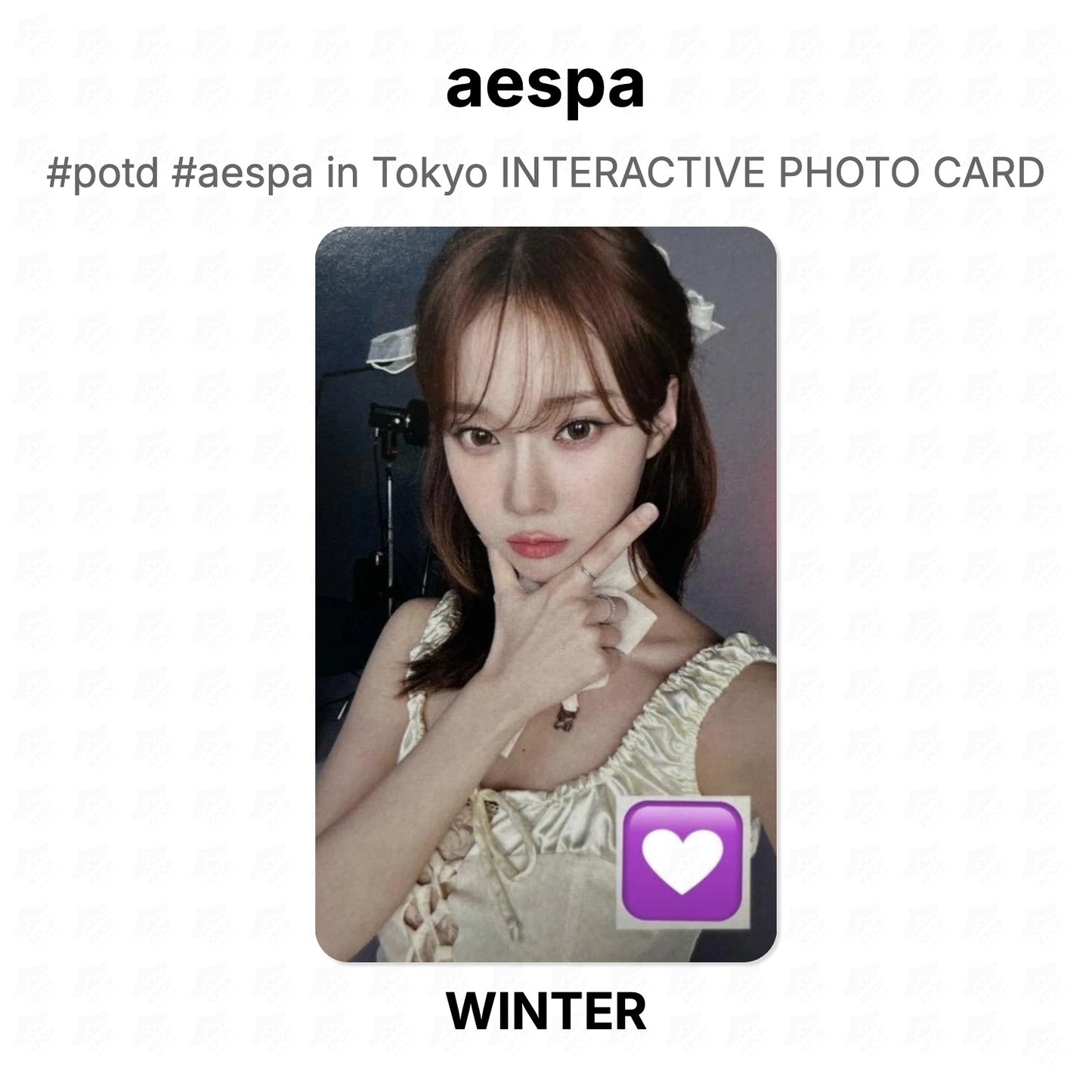 aespa #potd #aespa in Tokyo INTERACTIVE PHOTO CARD Official Photocard