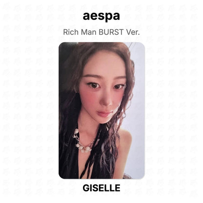 aespa Rich Man BURST Ver. Official Photocard