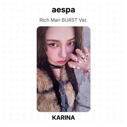 aespa Rich Man BURST Ver. Official Photocard