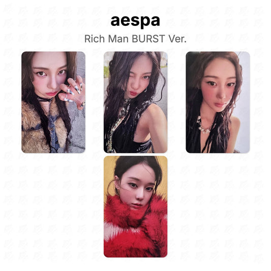 aespa Rich Man BURST Ver. Official Photocard