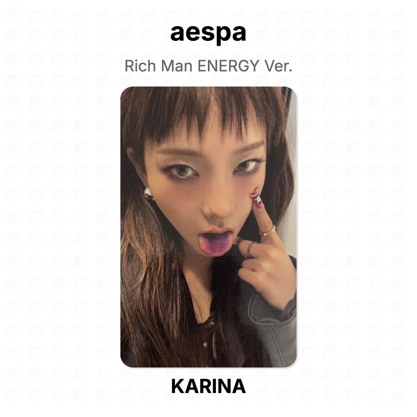aespa Rich Man ENERGY Ver. Official Photocard