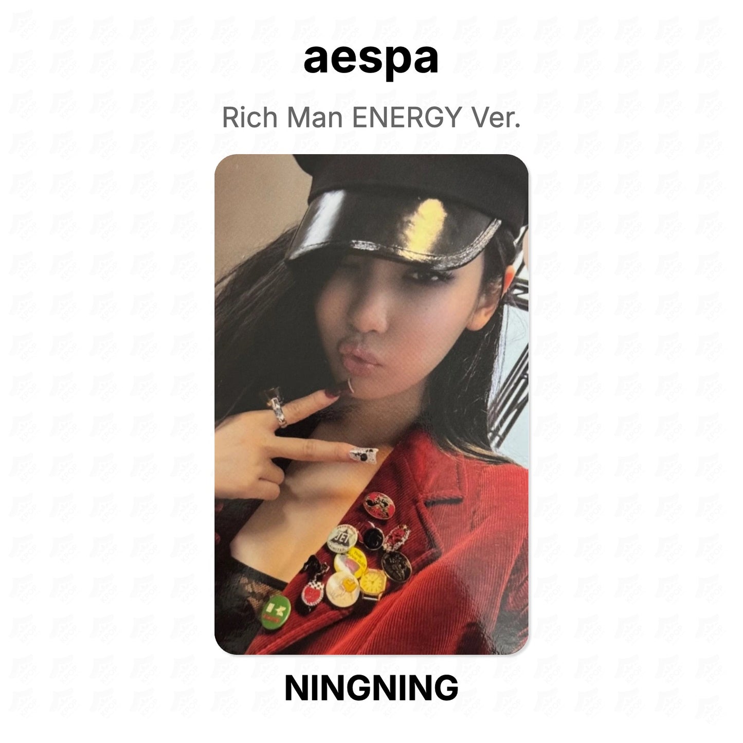 aespa Rich Man ENERGY Ver. Official Photocard