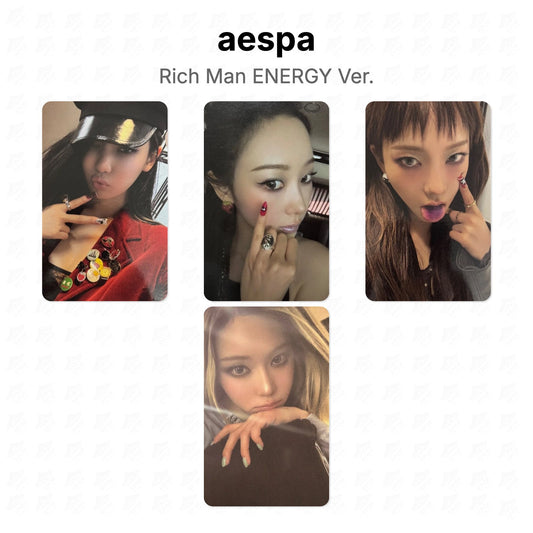 aespa Rich Man ENERGY Ver. Official Photocard