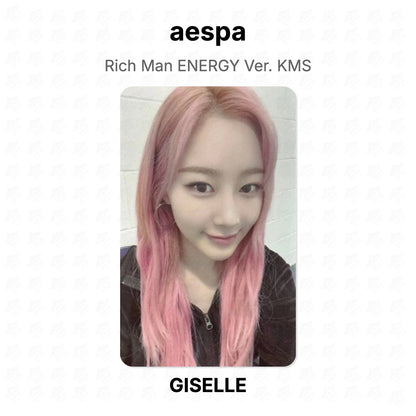 aespa Rich Man ENERGY Ver. KMS Official Photocard