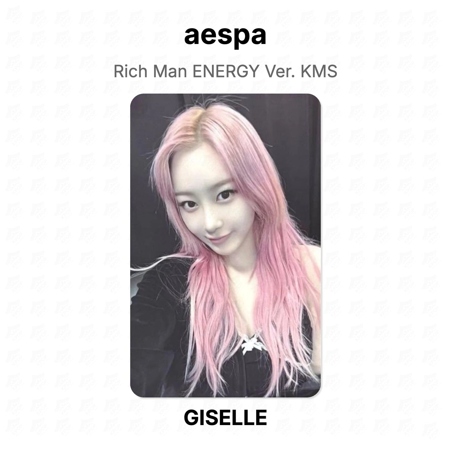 aespa Rich Man ENERGY Ver. KMS Official Photocard