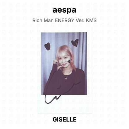 aespa Rich Man ENERGY Ver. KMS Official Photocard