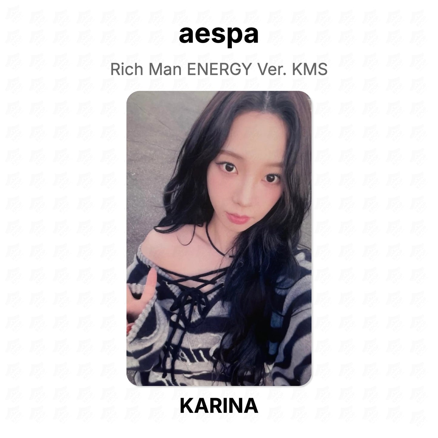 aespa Rich Man ENERGY Ver. KMS Official Photocard