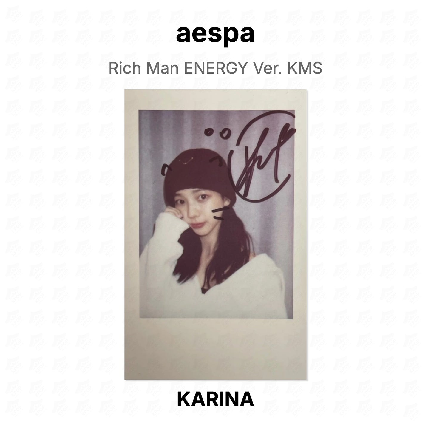 aespa Rich Man ENERGY Ver. KMS Official Photocard