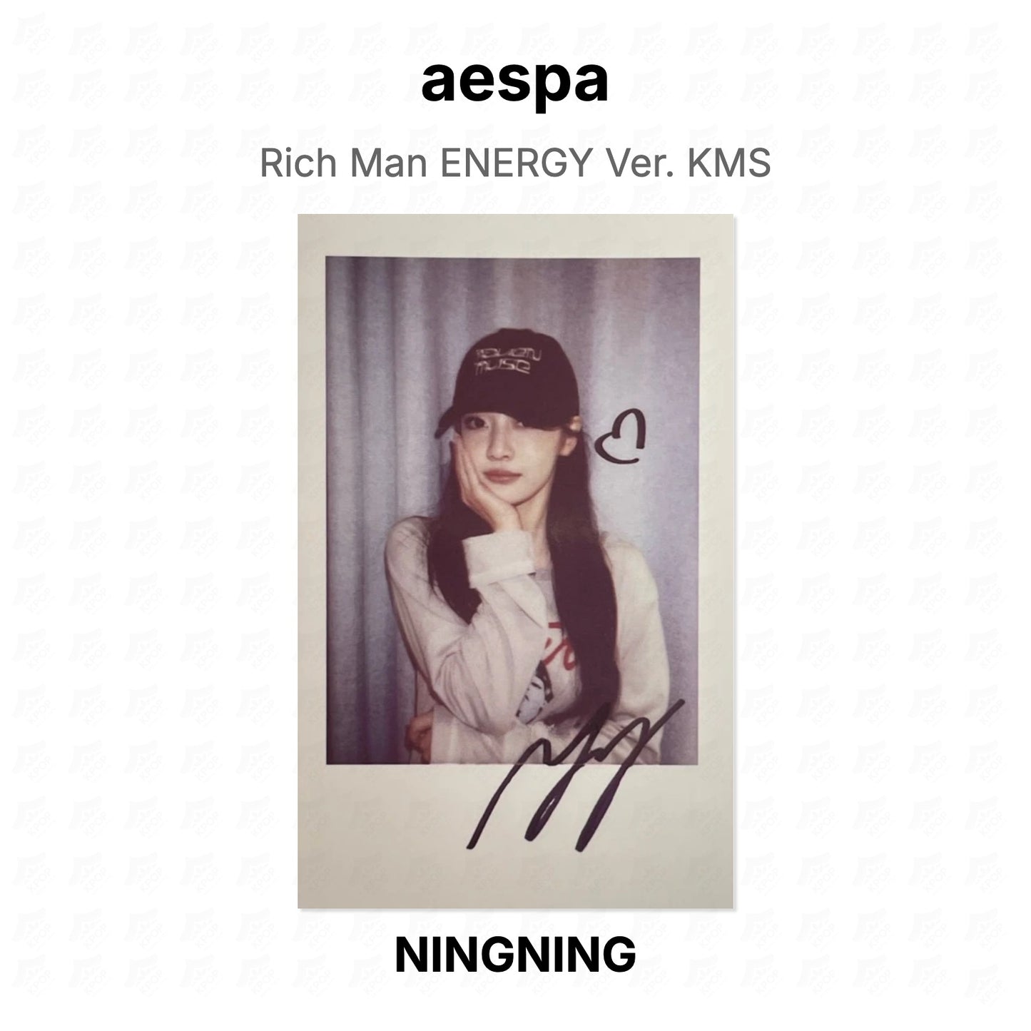 aespa Rich Man ENERGY Ver. KMS Official Photocard