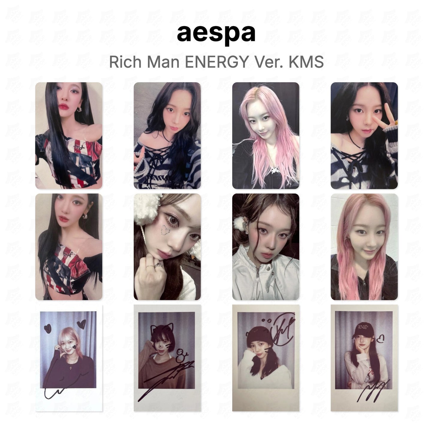 aespa Rich Man ENERGY Ver. KMS Official Photocard