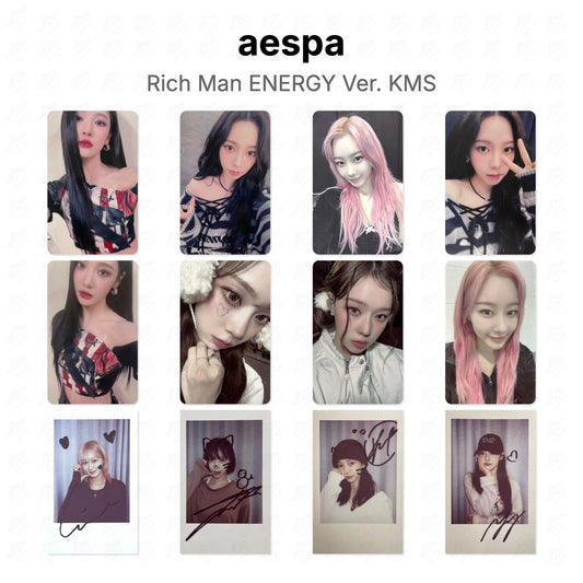 aespa Rich Man ENERGY Ver. KMS Official Photocard
