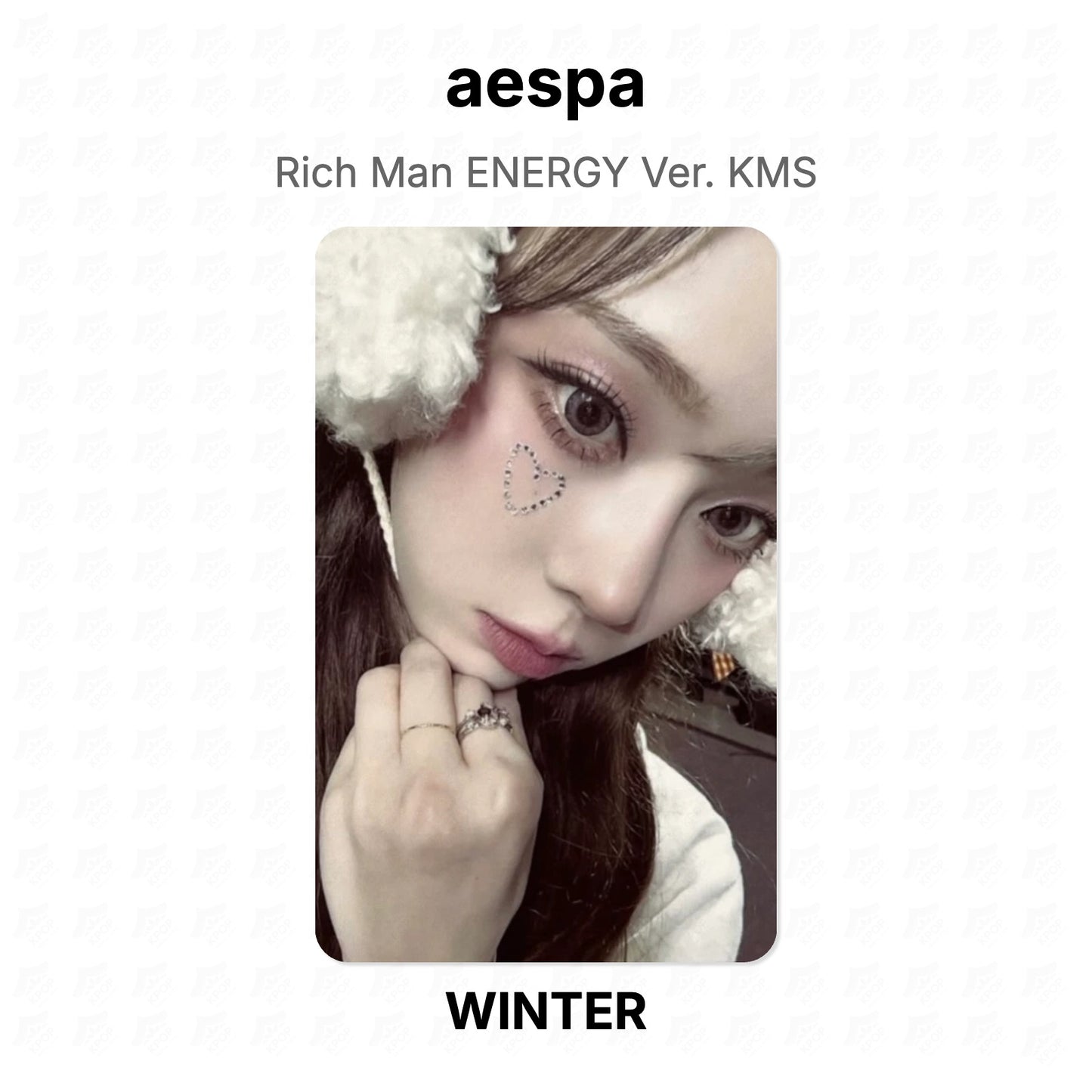 aespa Rich Man ENERGY Ver. KMS Official Photocard