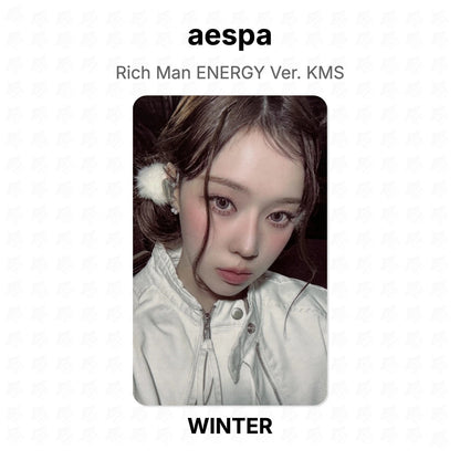 aespa Rich Man ENERGY Ver. KMS Official Photocard