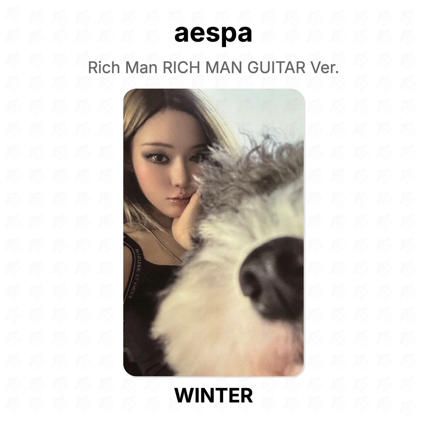 aespa Rich Man RICH MAN GUITAR Ver. Official Photocard