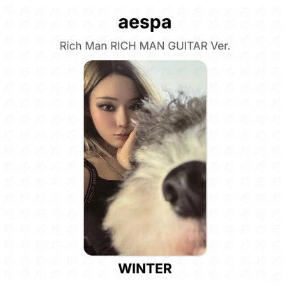 aespa Rich Man RICH MAN GUITAR Ver. Official Photocard