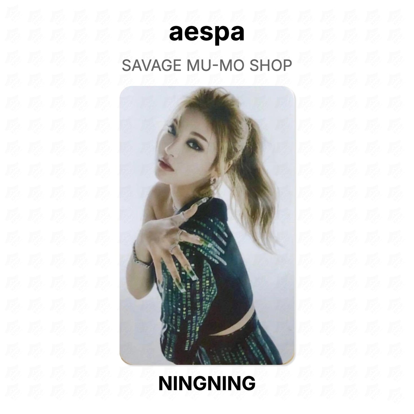 aespa SAVAGE MU-MO SHOP Official Photocard