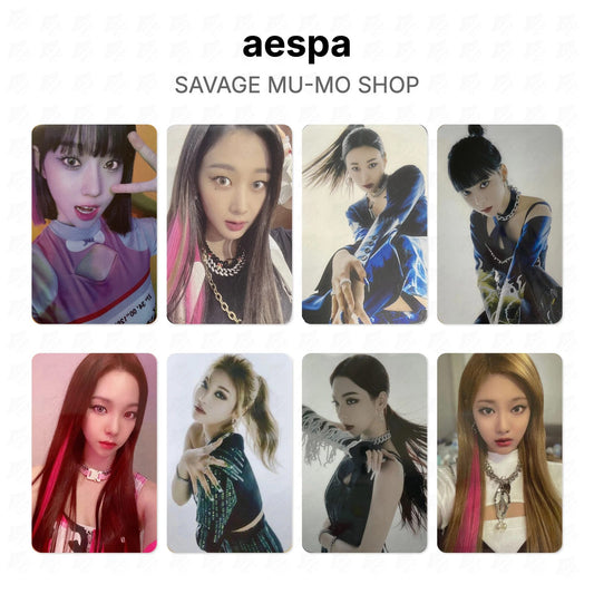 aespa SAVAGE MU-MO SHOP Official Photocard