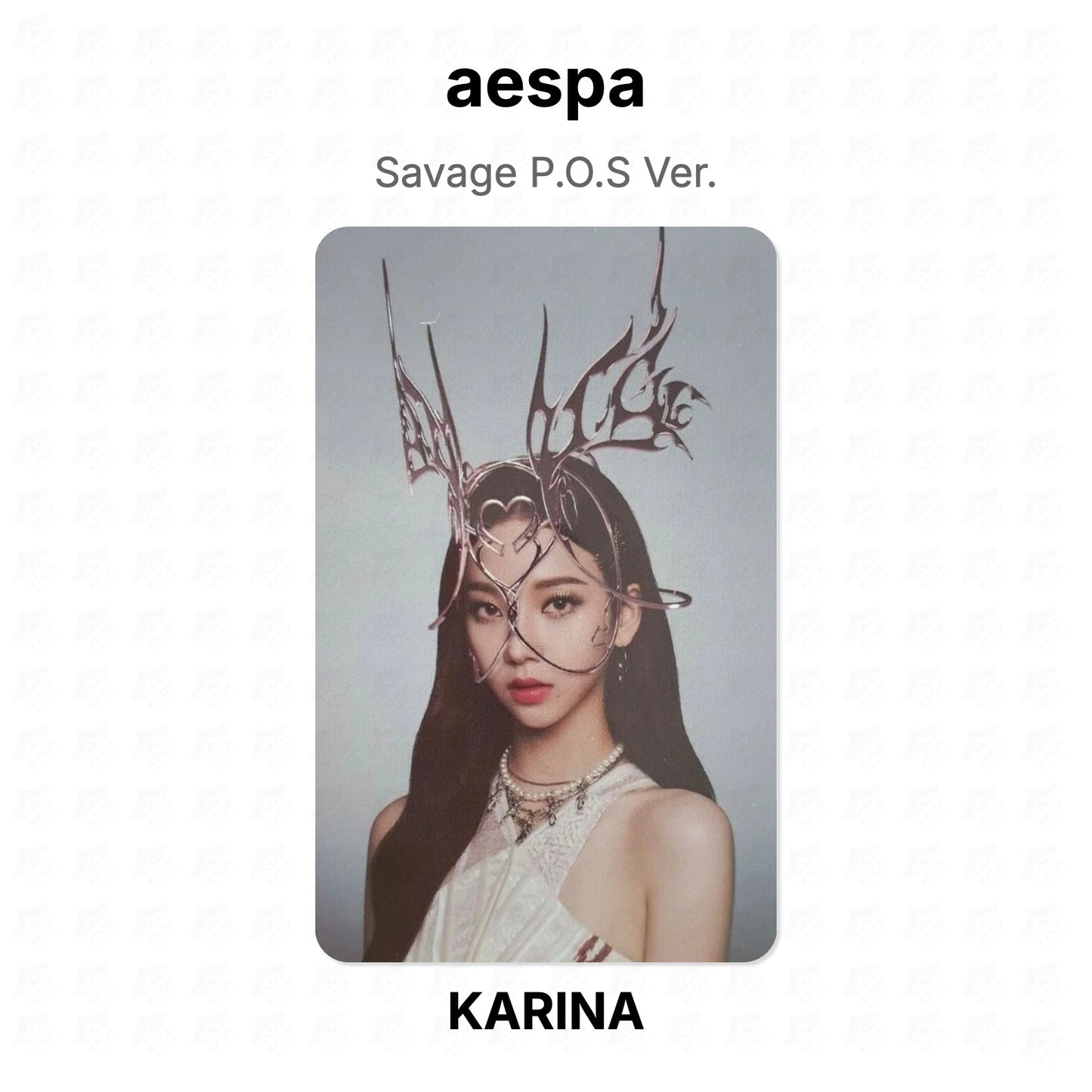 aespa Savage P.O.S Ver. Official Photocard