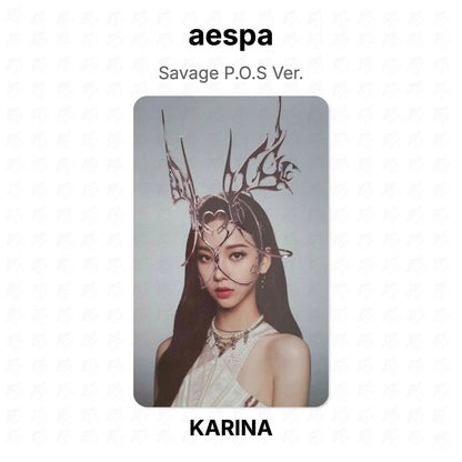 aespa Savage P.O.S Ver. Official Photocard