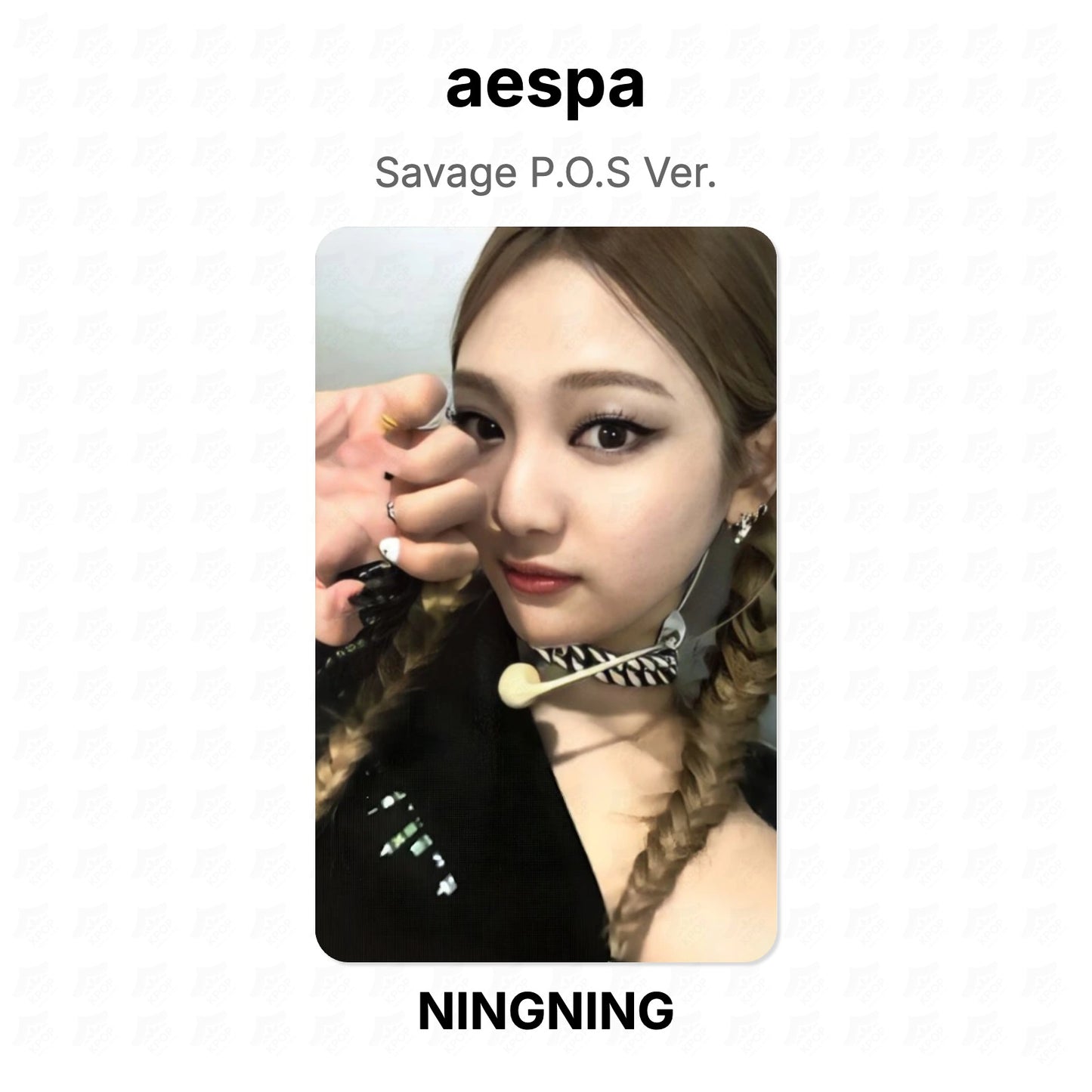 aespa Savage P.O.S Ver. Official Photocard