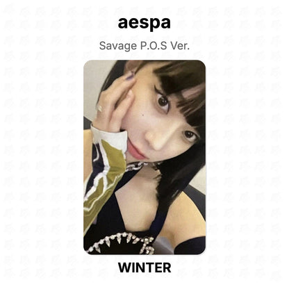 aespa Savage P.O.S Ver. Official Photocard