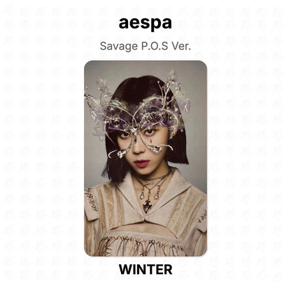 aespa Savage P.O.S Ver. Official Photocard