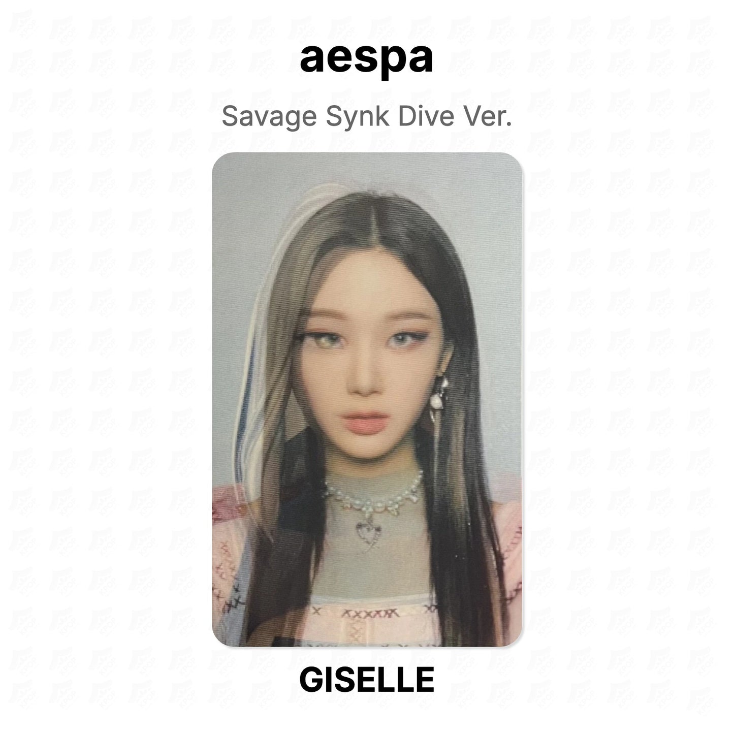 aespa Savage Synk Dive Ver. Official Photocard