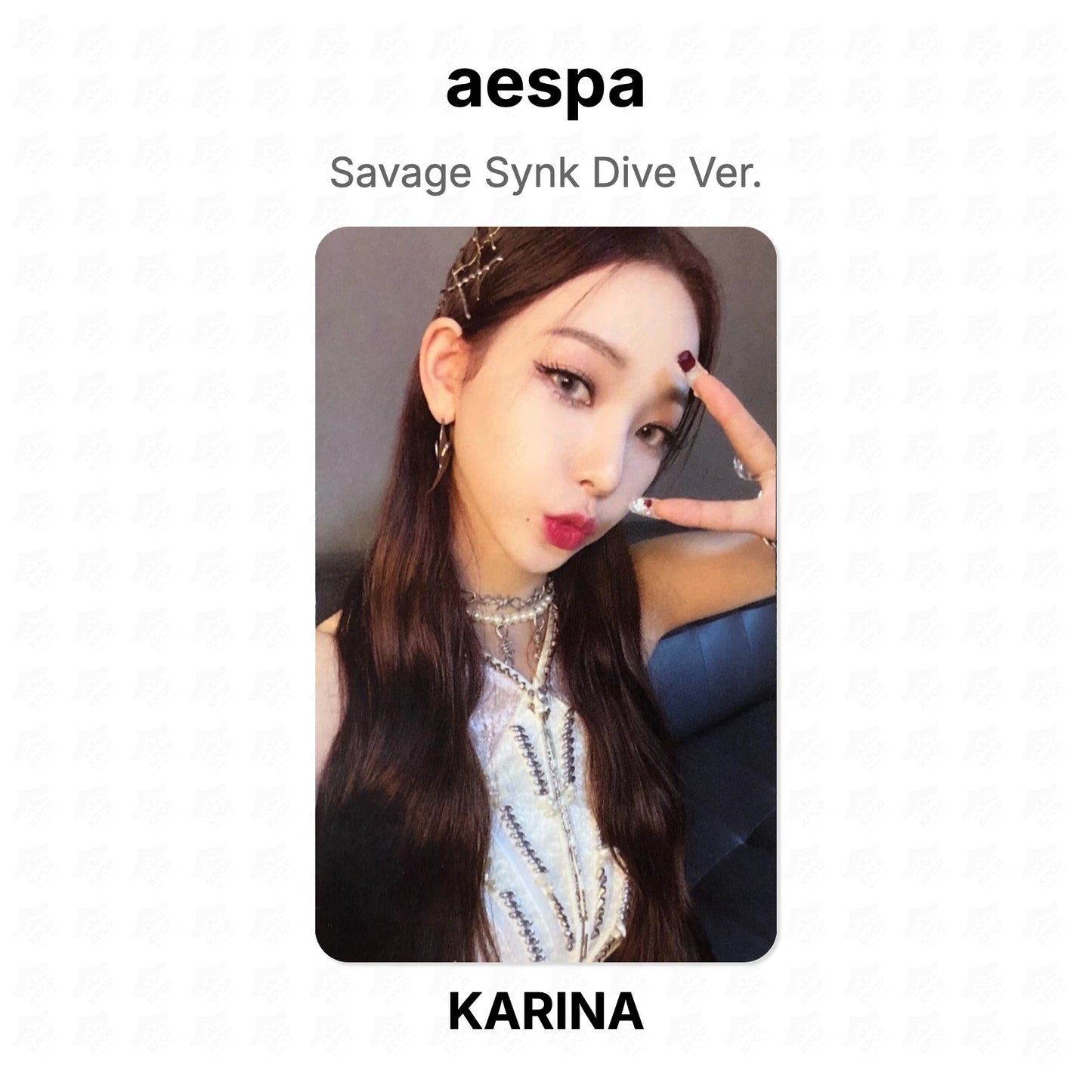 aespa Savage Synk Dive Ver. Official Photocard