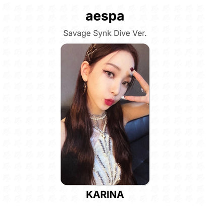 aespa Savage Synk Dive Ver. Official Photocard