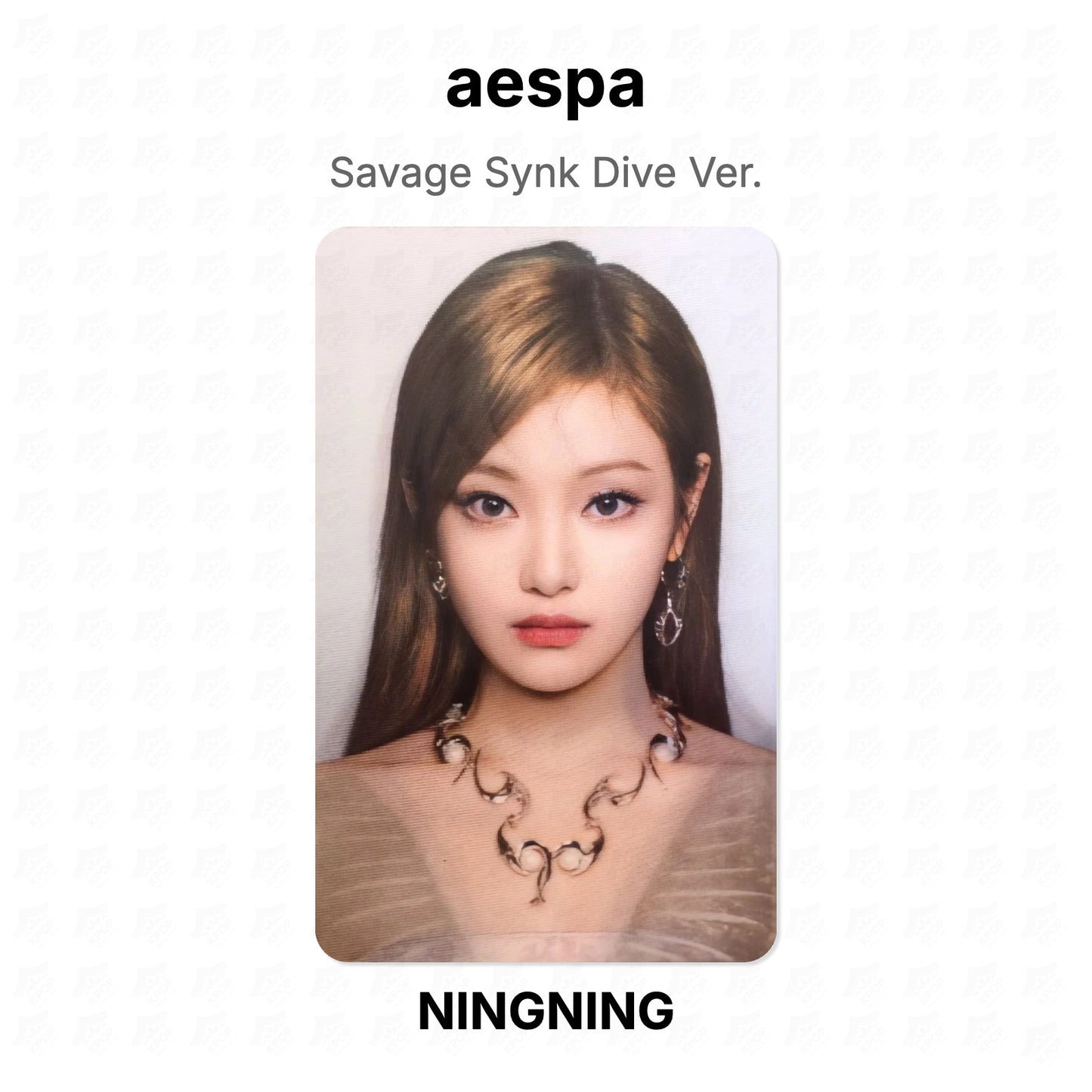 aespa Savage Synk Dive Ver. Official Photocard