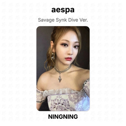 aespa Savage Synk Dive Ver. Official Photocard