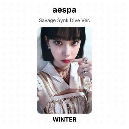 aespa Savage Synk Dive Ver. Official Photocard