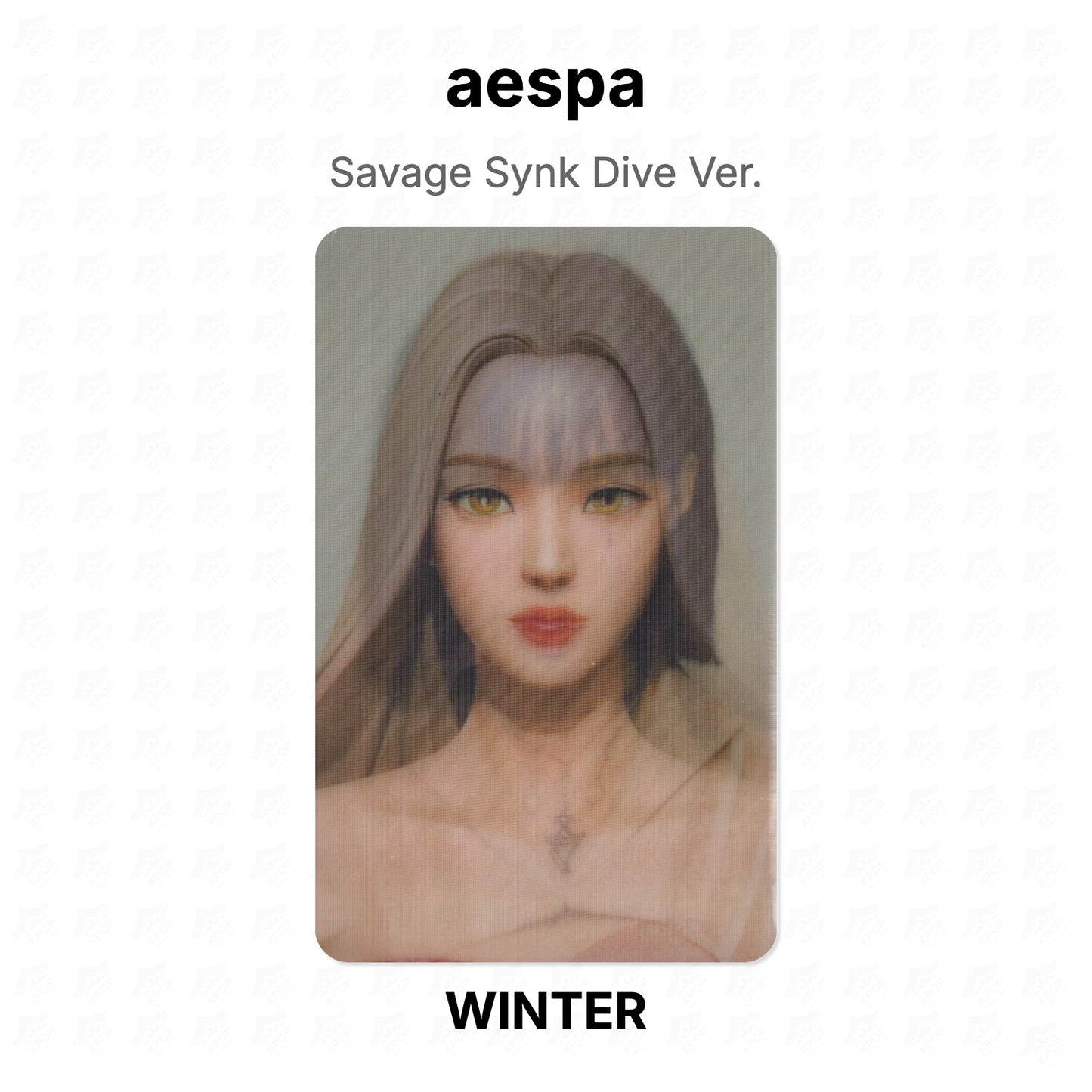 aespa Savage Synk Dive Ver. Official Photocard