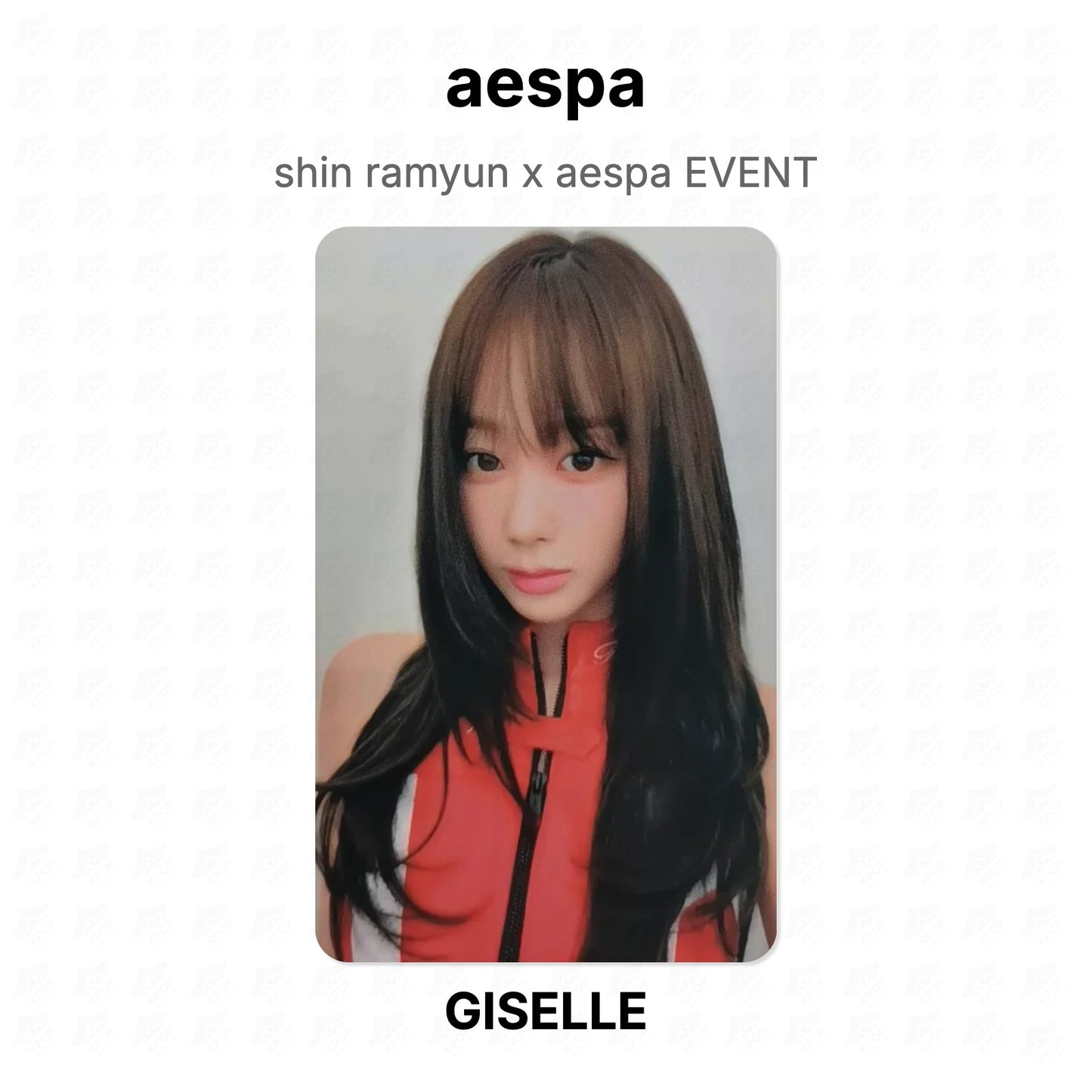 aespa shin ramyun x aespa EVENT Official Photocard