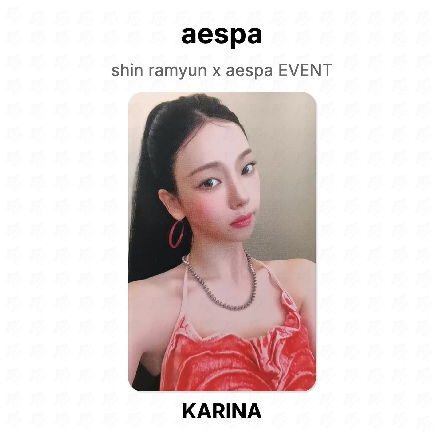 aespa shin ramyun x aespa EVENT Official Photocard