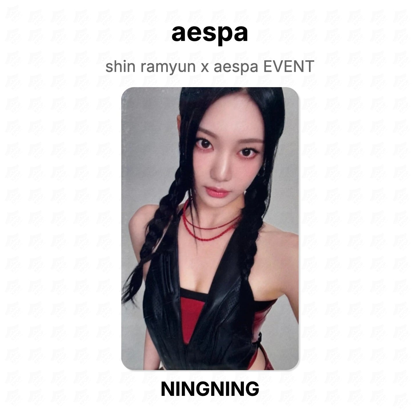 aespa shin ramyun x aespa EVENT Official Photocard