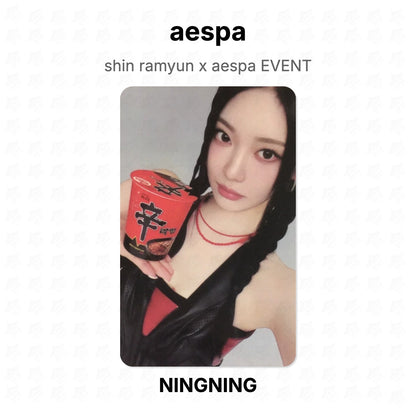 aespa shin ramyun x aespa EVENT Official Photocard