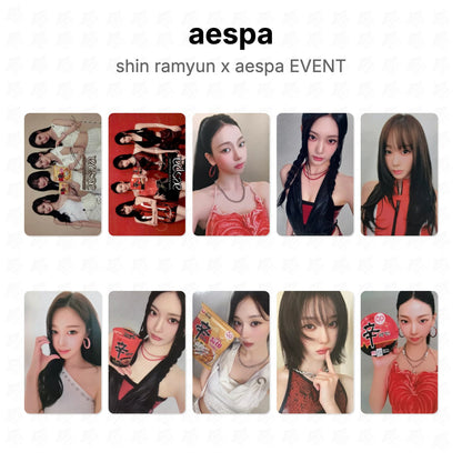 aespa shin ramyun x aespa EVENT Official Photocard