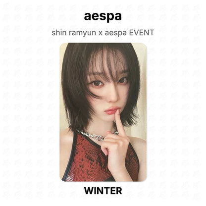 aespa shin ramyun x aespa EVENT Official Photocard