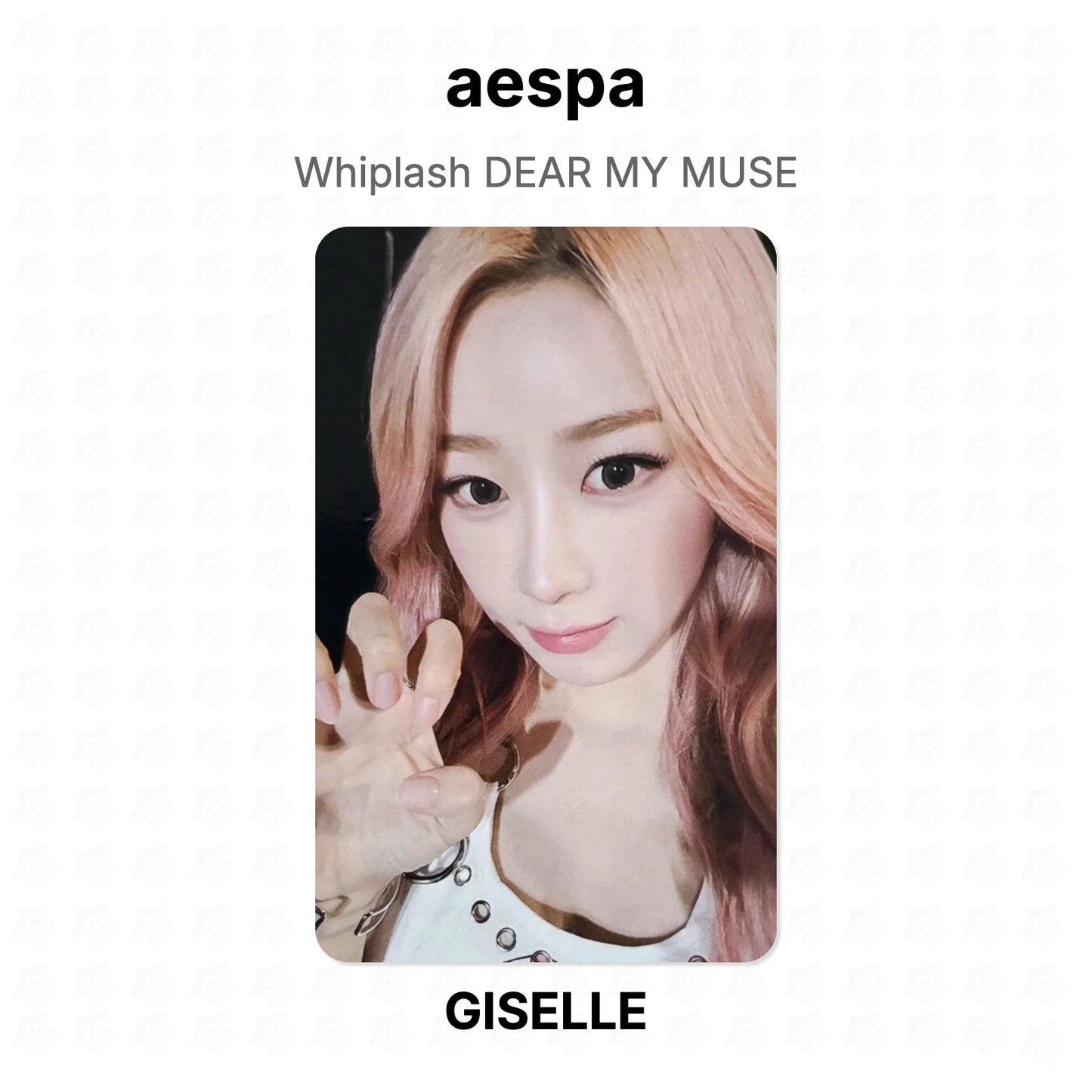 aespa Whiplash DEAR MY MUSE Official Photocard