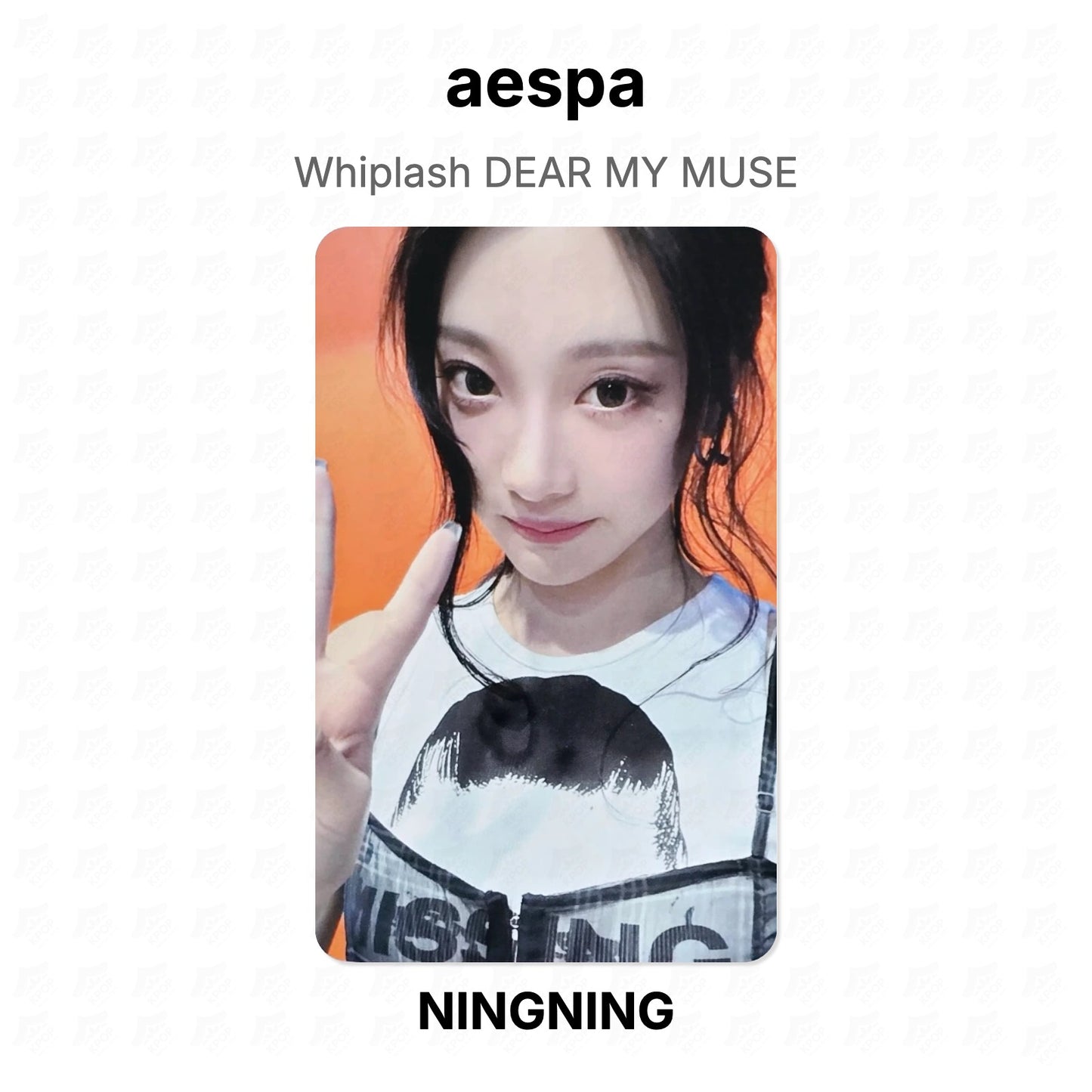 aespa Whiplash DEAR MY MUSE Official Photocard