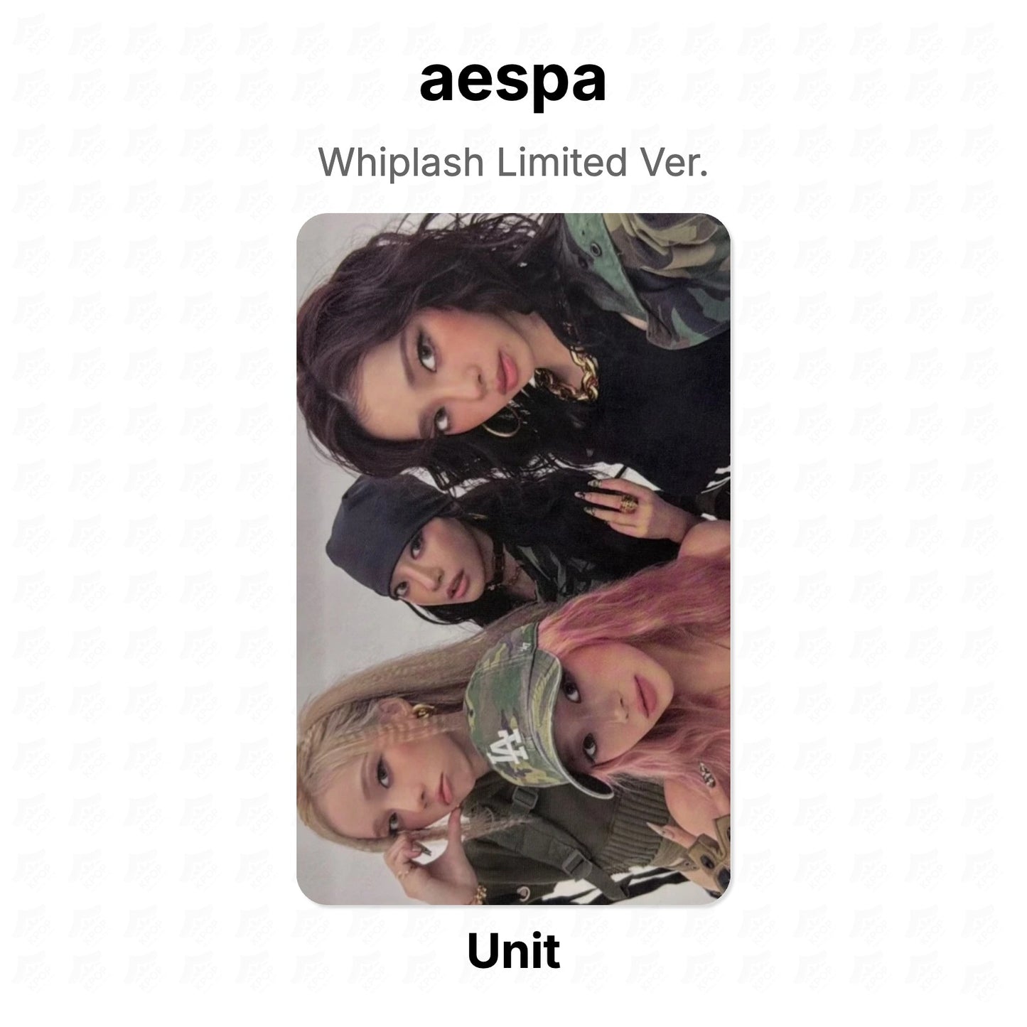 aespa Whiplash Limited Ver. Official Photocard