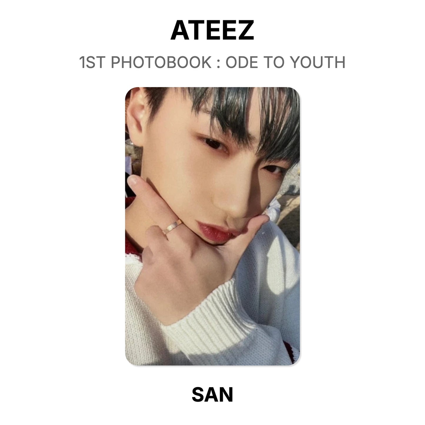 ATEEZ 1ST PHOTOBOOK : ODE TO YOUTH Official Photocard