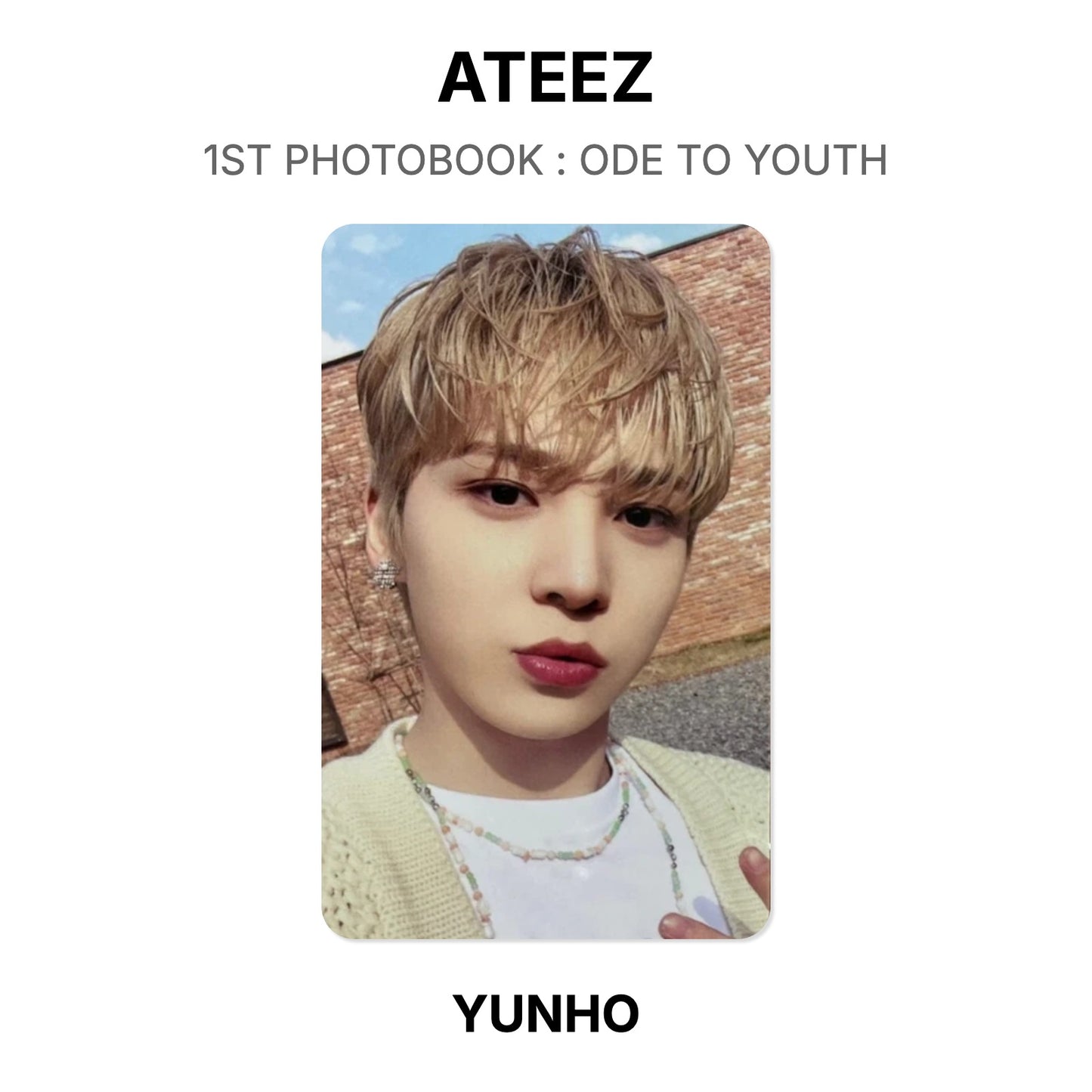 ATEEZ 1ST PHOTOBOOK : ODE TO YOUTH Official Photocard