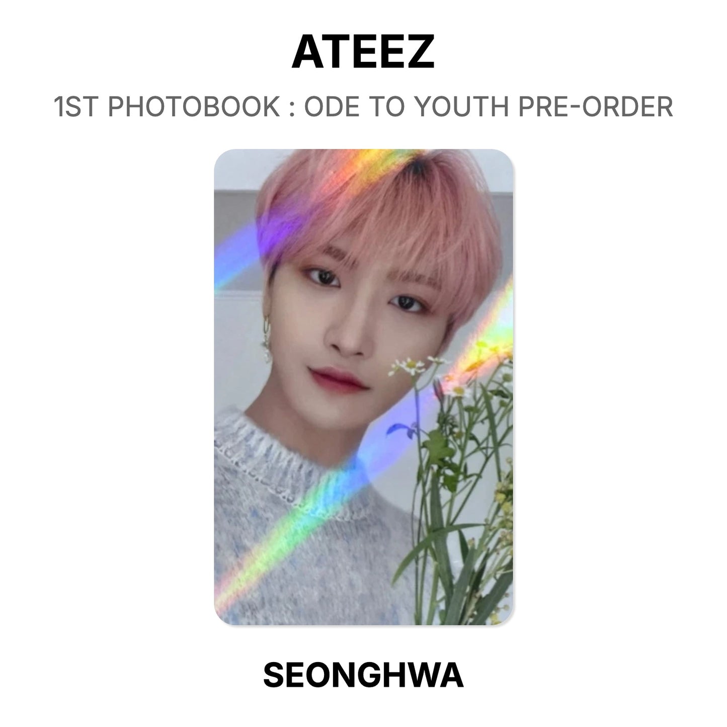 ATEEZ 1ST PHOTOBOOK : ODE TO YOUTH PRE-ORDER Official Photocard