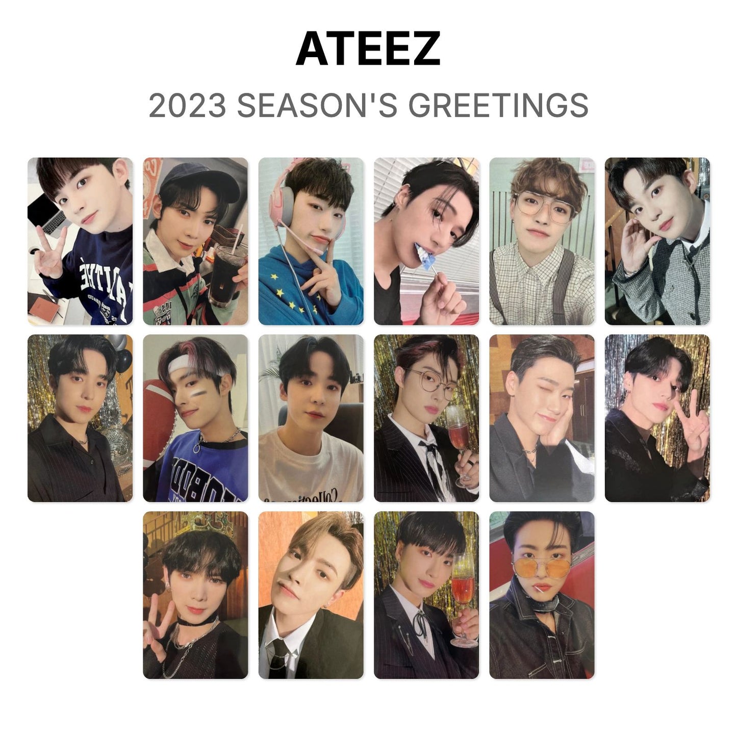 ATEEZ 2023 SEASON'S GREETINGS Official Photocard
