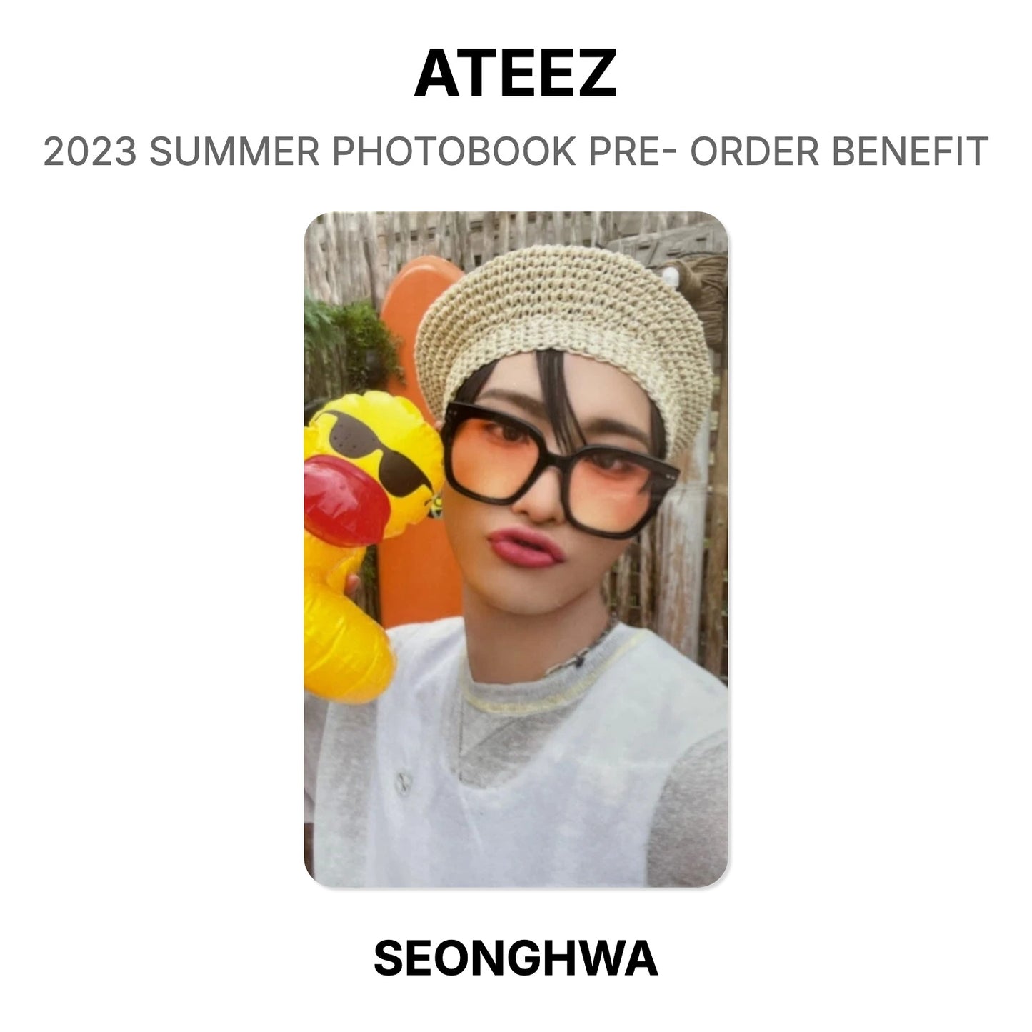 ATEEZ 2023 SUMMER PHOTOBOOK PRE- ORDER BENEFIT Official Photocard