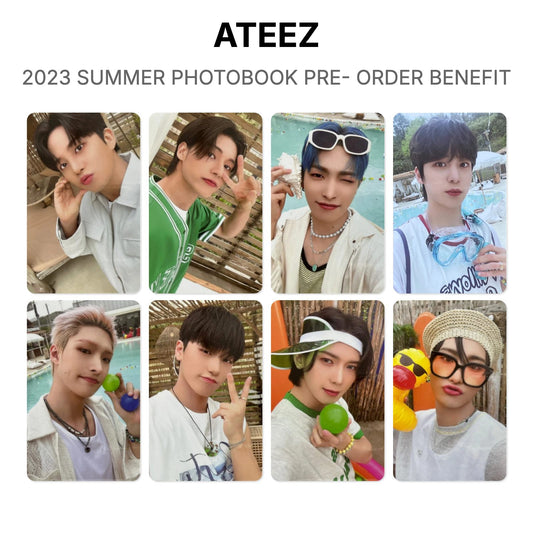 ATEEZ 2023 SUMMER PHOTOBOOK PRE- ORDER BENEFIT Official Photocard
