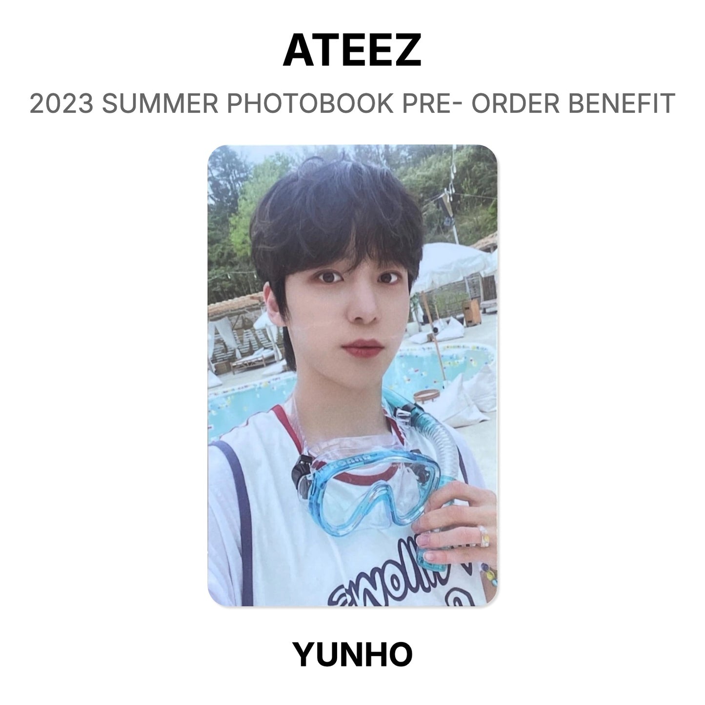 ATEEZ 2023 SUMMER PHOTOBOOK PRE- ORDER BENEFIT Official Photocard