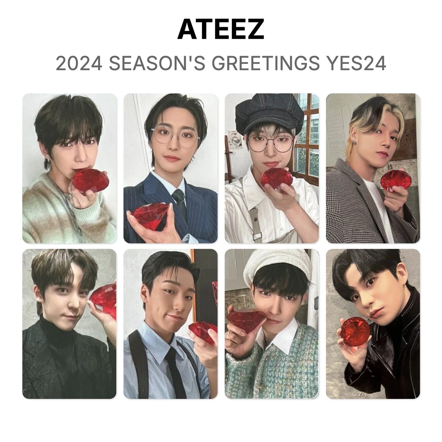 ATEEZ 2024 SEASON'S GREETINGS YES24 Official Photocard